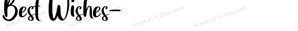 Best Wishes字体转换